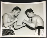 1950 Paddy Young Boxing Dauthuille Press Photo Madison Square Garden New York