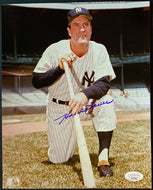 Hank Bauer Autographed MLB Baseball Photo New York Yankees Signed JSA COA
