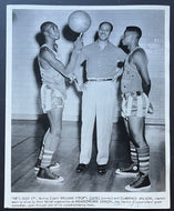 1960's Harlem Globetrotters Vintage Publicity Photo Meadowlark Lemon + Pop Gates