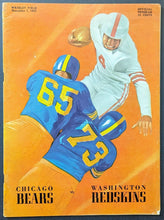 Load image into Gallery viewer, 1957 Washington Redskins vs. Chicago Bears NFL Football Program Wrigley Field
