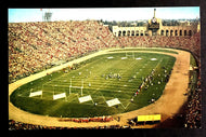Vintage Los Angeles Memorial Coliseum Football Postcard Post Card Unposted Vtg