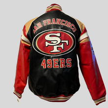 Load image into Gallery viewer, San Francisco 49ers Leather Jacket Vintage NFL Football
