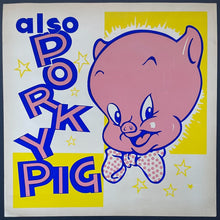 Load image into Gallery viewer, 1950s Looney Tunes Porky Pig 24x24 Screenprint Poster Vintage Cartoons
