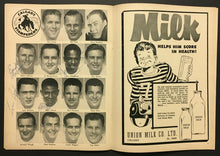 Load image into Gallery viewer, 1954 CFL Football Program Edmonton Eskimos Vs Calgary Stampeders Autographed x7

