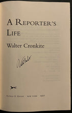 Load image into Gallery viewer, 1997 Walter Cronkite Signed HC Copy A Reporter&#39;s Life Autographed Ninth Printing
