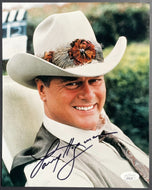 Autographed Signed Larry Hagman Photo J.R. Ewing Dallas Television JSA COA VTG