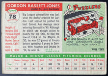 Load image into Gallery viewer, 1955 Topps Baseball #78 Gordon Jones St. Louis Cardinals Vintage MLB Card
