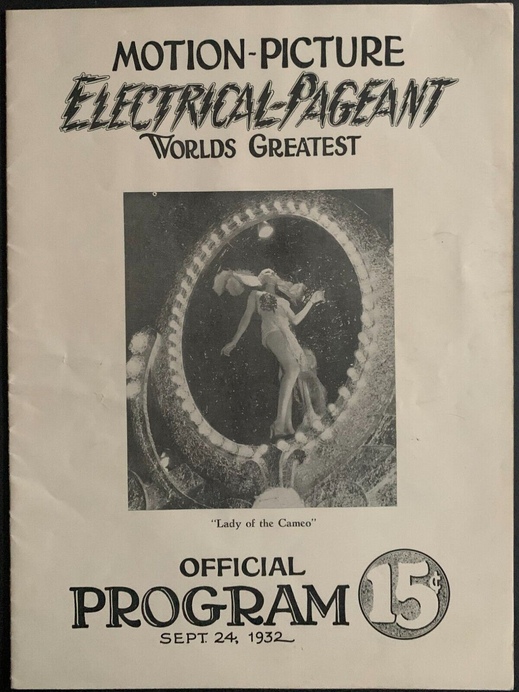 Motion-Picture Electrical-Pageant Vintage Program Los Angeles Olympic Stadium