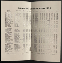 Load image into Gallery viewer, 1950 Philadelphia Athletics Connie Mack&#39;s 50th Anniversary Media Guide Baseball
