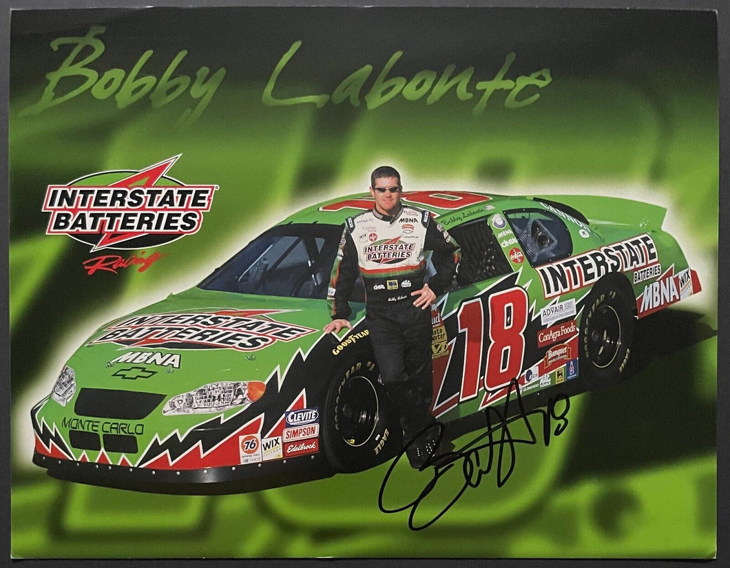 2003 Bobby Labonte Signed NASCAR Racing Promo Photo Card Autographed