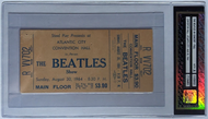 1964 The Beatles Full Concert Ticket Atlantic City iCert Authenticated + Slabbed