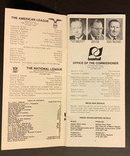 Load image into Gallery viewer, 1975 World Series Media Guide &amp; Scorecard Boston Red Sox vs Cincinnati Reds MLB
