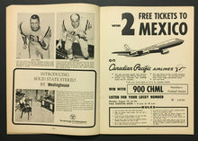 Load image into Gallery viewer, 1964 CFL Football Program Montreal Alouettes vs Hamilton Tiger-Cats Unscored
