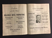 Load image into Gallery viewer, 1953 OHA Junior Playoffs Program Hockey St Mikes Belleville Ontario Bobby Hull
