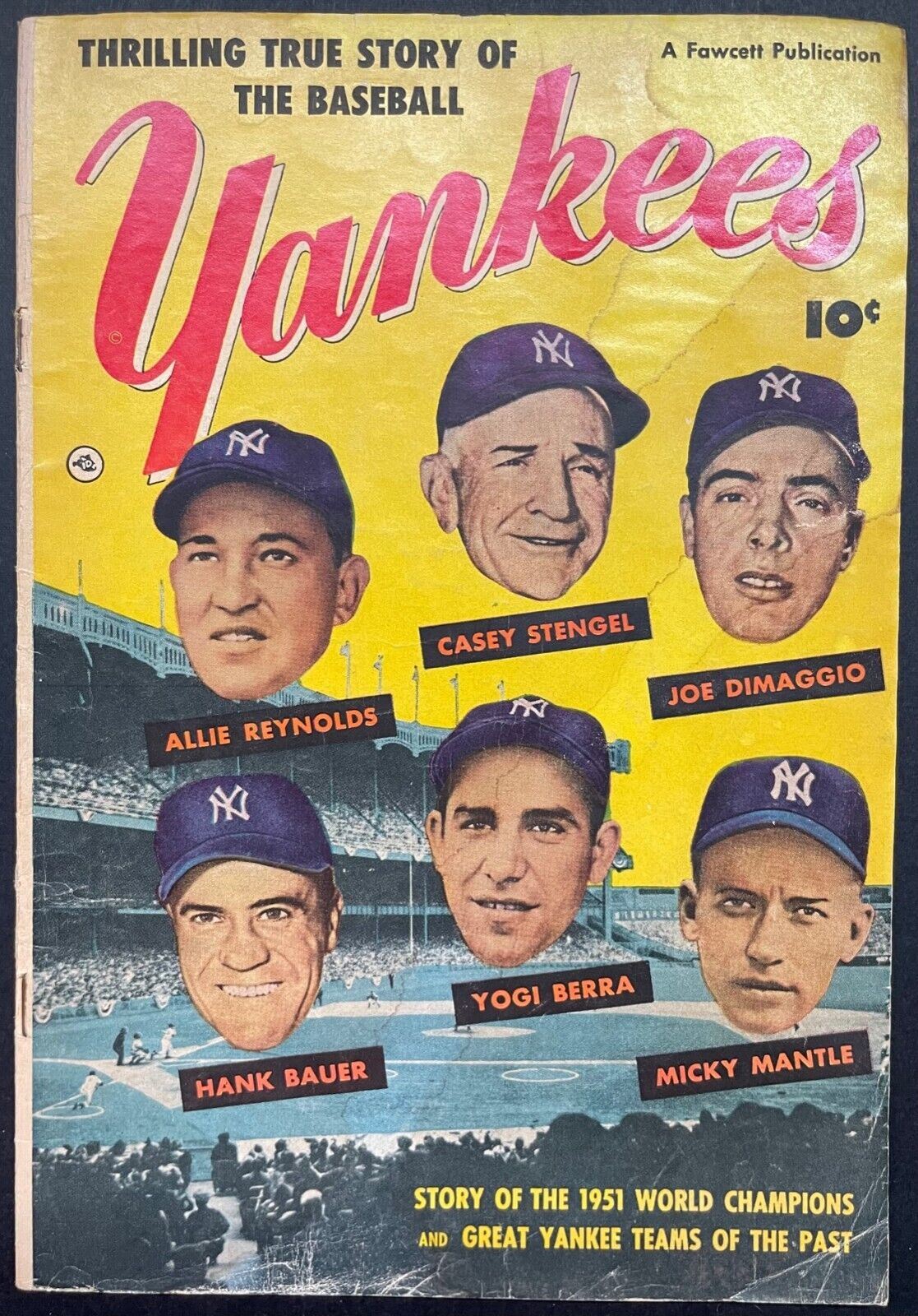 1951 New York Yankees Fawcett Comic World Series Champion Mantle