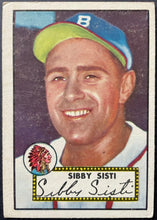 Load image into Gallery viewer, 1952 Topps Baseball #293 Sibby Sisti MLB Card Boston Braves 5th Series
