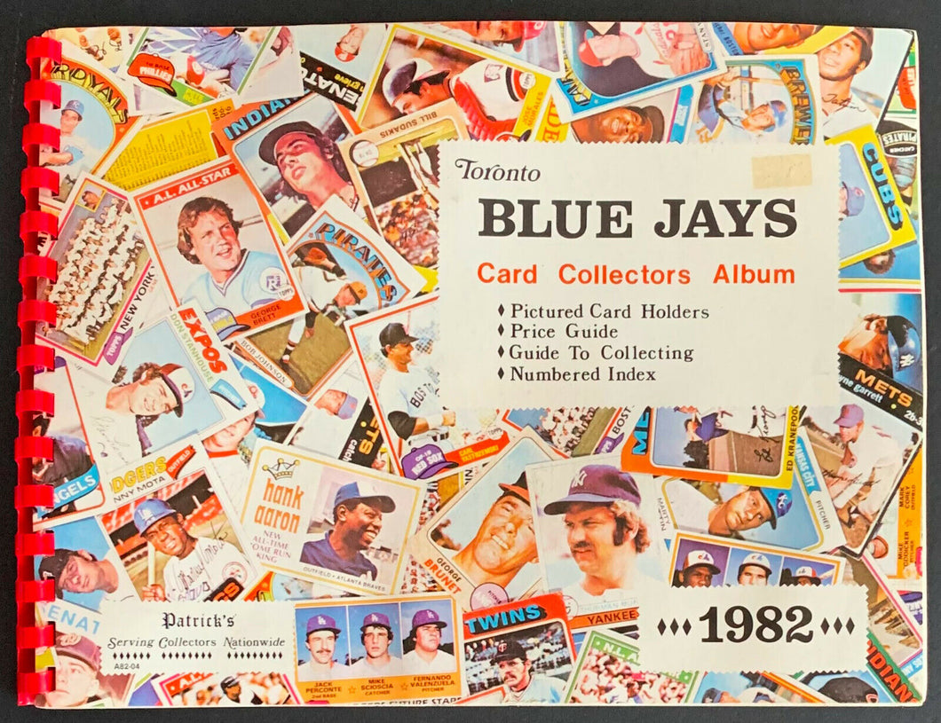 1982 Toronto Blue Jays Card Collectors Album + Pictured Card Holders + Price