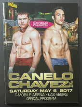 Load image into Gallery viewer, 2017 Canelo vs Chavez Fight Program Boxing Las vegas T-Mobile Arena
