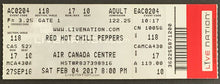 Load image into Gallery viewer, Feb 4 2016 Red Hot Chili Peppers Full Unused Ticket Air Canada Centre
