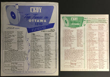 Load image into Gallery viewer, 1959 CKOY Top Tunes In Ottawa Radio Music Chart x2 Richie Valens Elvis Presley
