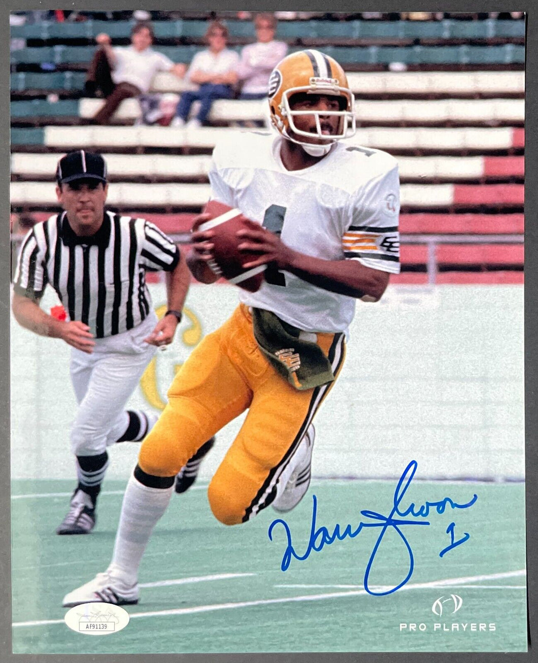 Edmonton Eskimos Football - Warren Moon 1 - 1981 West Final Canvas Print