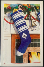 Load image into Gallery viewer, 1992-1993 Toronto Maple Leafs Christmas Card Facsimile Autographs NHL Hockey VTG
