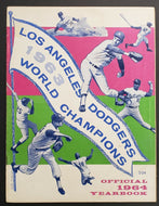 1964 Official Los Angeles Dodgers Yearbook 1963 World Champions MLB Baseball