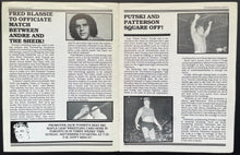 Load image into Gallery viewer, 1984 Andre the Giant vs. Iron Sheik Stranglehold Program WWF Wrestling Vintage
