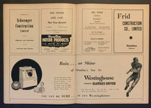Load image into Gallery viewer, 1955 CFL Football Civic Stadium Program Hamilton Tiger Cats vs Toronto Argonauts
