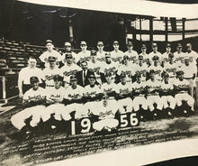Load image into Gallery viewer, 1956 MLB Baseball Brooklyn Dodgers Team Photo Sandy Koufax Jackie Robinson Rare

