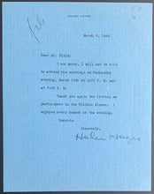 Load image into Gallery viewer, 1946 Helen Hayes Acress First Lady Of American Theatre Typed + Signed Letter

