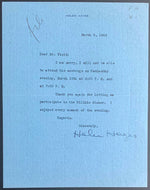 1946 Helen Hayes Acress First Lady Of American Theatre Typed + Signed Letter