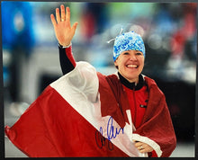 Load image into Gallery viewer, Clara Hughes Autographed Olympics Speed Skating Signed Photo Team Canada
