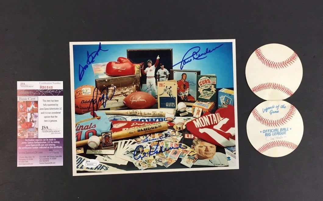 Legends Of The Game VIP Baseball Ticket Promo Autographed 5 Stars Sam Snead JSA