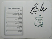 Load image into Gallery viewer, 1998 Masters Champion Raymond Floyd Autographed Augusta National Club Scorecard
