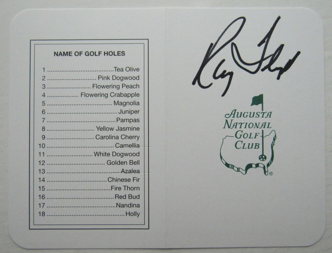 1998 Masters Champion Raymond Floyd Autographed Augusta National Club Scorecard