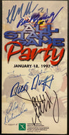 1997 NHL Hockey Signed ASG Brochure Gadsby Lindsay Delvecchio Autographed x6