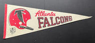 Vintage Original Atlanta Falcons NFL Football Full Size Pennant Helmet Logo