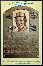 Load image into Gallery viewer, 1974 Whitey Ford Autographed MLB Baseball Signed HOF Plaque Postcard Steiner
