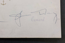 Load image into Gallery viewer, Katharine Hepburn Autographed Signed Cruise Album R.M.S Queen Mary Vintage JSA
