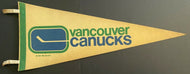 1971-72 Vintage NHL Hockey Vancouver Canucks Inaugural Season Pennant Original