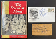 Sound Of Music Autographed x7 Play Book+First Day Cover+Signed Cuts Tipped In