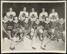 Load image into Gallery viewer, 1950s NHL Charity Game B&amp;W Type 1 Photo Hockey Vintage Harry Watson Sudbury
