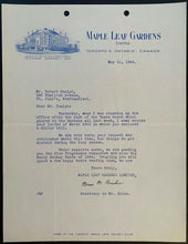 Load image into Gallery viewer, 1944 Toronto Maple Leafs NHL Hockey Letter MLG Letterhead Vintage
