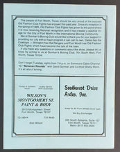Load image into Gallery viewer, 1986 Gorman`s Gym Old Fashion Club Fights Program Boxing Don Curry Vintage Rare
