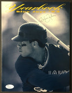 1992 Toronto Blue Jays MLB Yearbook Autographed Roberto Alomar Front Cover JSA