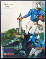 1967 Wrigley Field NFL Football Program Chicago Bears vs Baltimore Colts Unitas