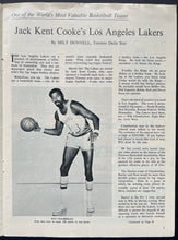 Load image into Gallery viewer, 1971 NBA Los Angeles Lakers Signed Basketball Program Autographed Jerry West JSA
