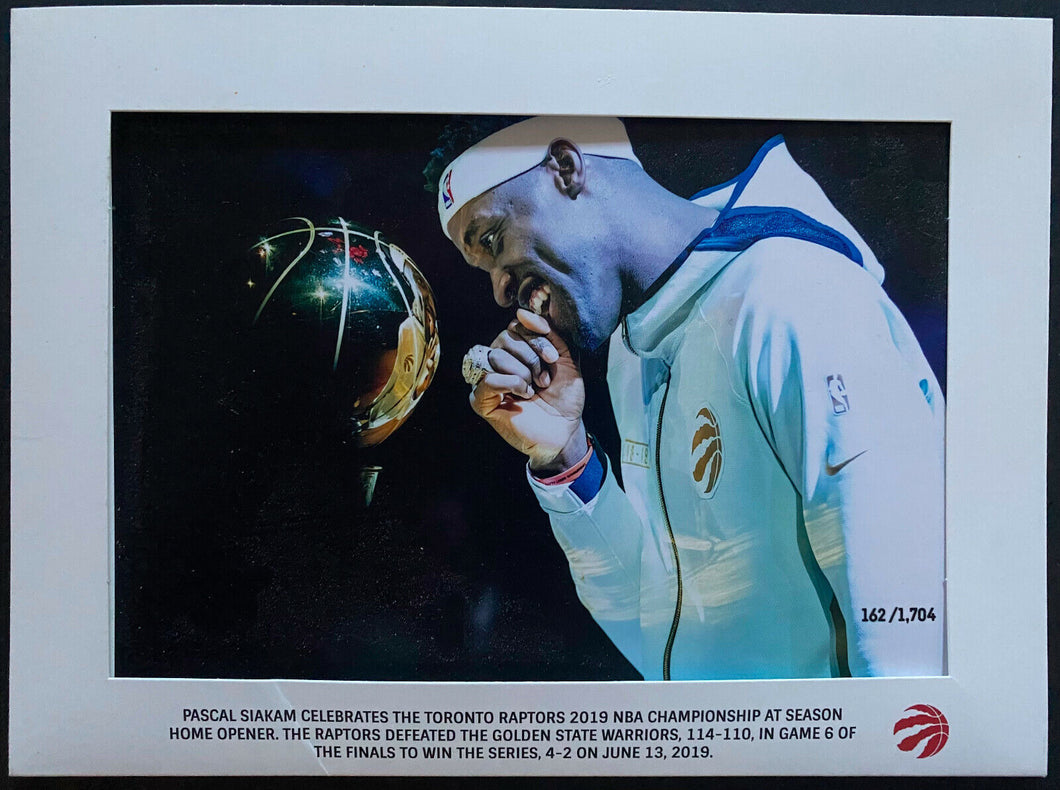 2019 Toronto Raptors Champions Team Issued NBA Basketball Photo Pascal Siakam