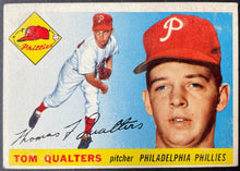 Load image into Gallery viewer, 1955 Topps Baseball #33 Tom Qualters Philadelphia Phillies Vintage MLB Card
